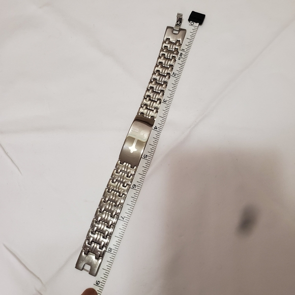 Stainless Steel Cross Bracelet - Picture 5 of 10